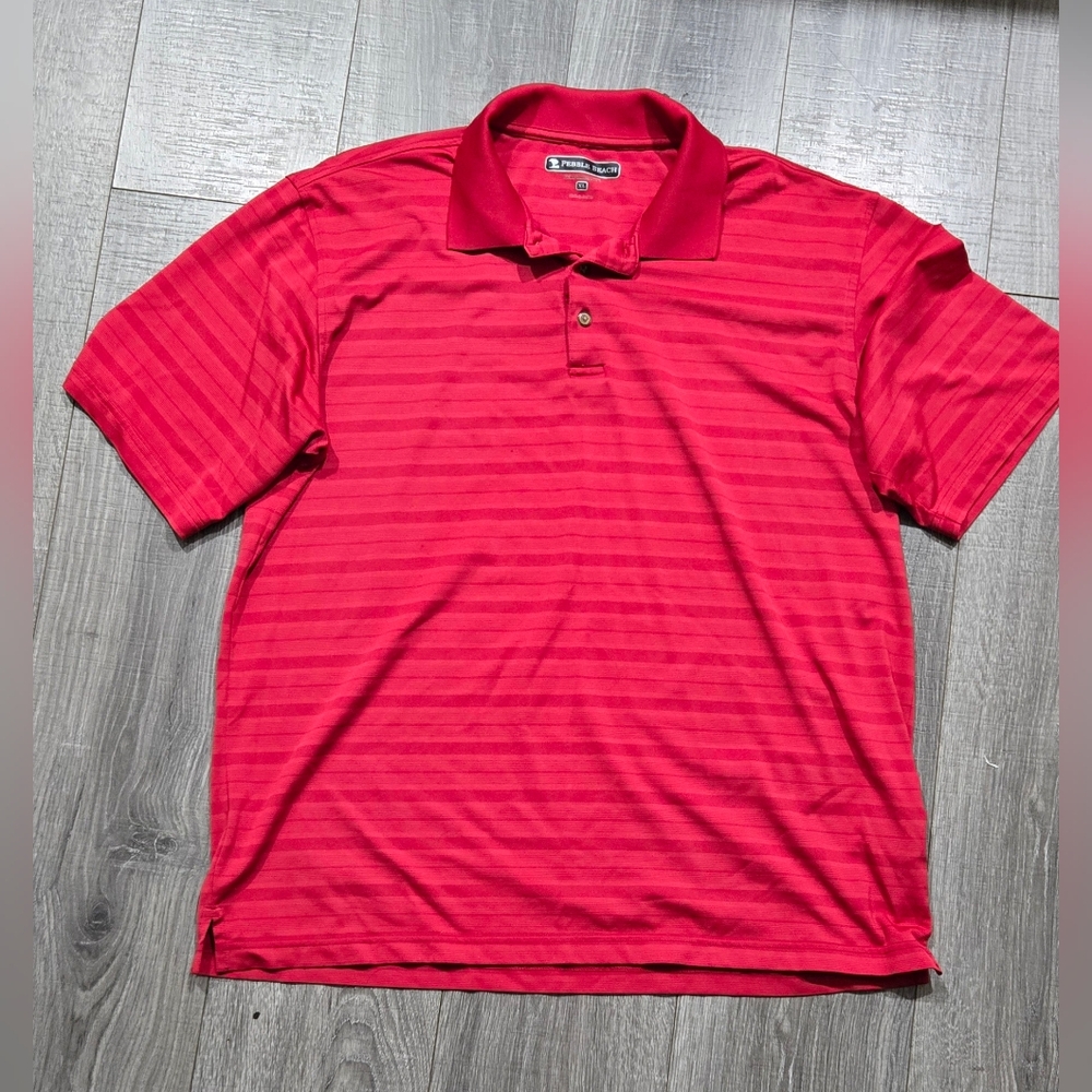 Pebble Beach Exclusive : Performance Red Striped … - image 1